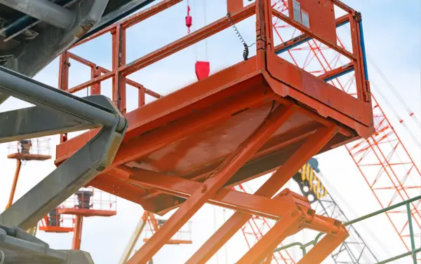 Illustration of RR Machinery Electric Scissor Lift