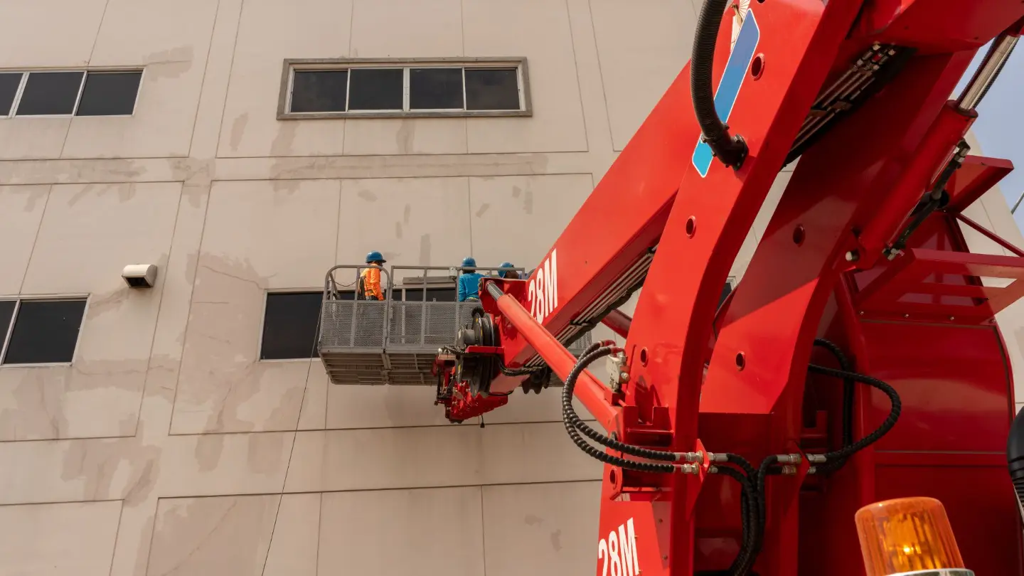 Illustration of RR Machinery Telescopic Boom Lift