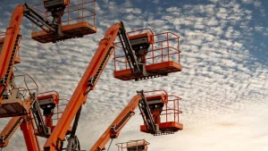 Illustration of Telescopic Boom Lift