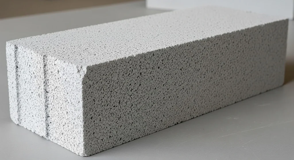 aerated concrete block lightweight AAC block used for energy efficient building construction