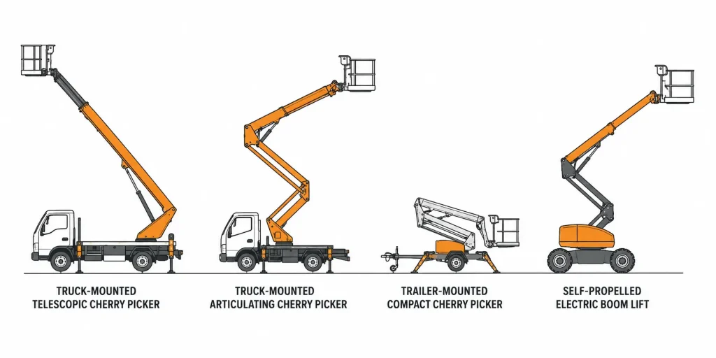 what-is-a-cherry-picker-types-uses-how-it-works